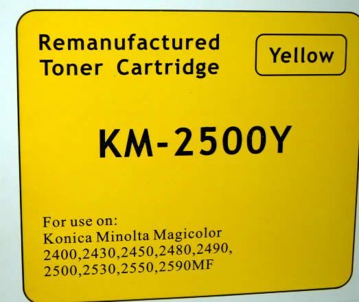 Image of Konica-Minolta toner (itmedia) 2400/2500 *Yellow* *rebuild* (IT3480)