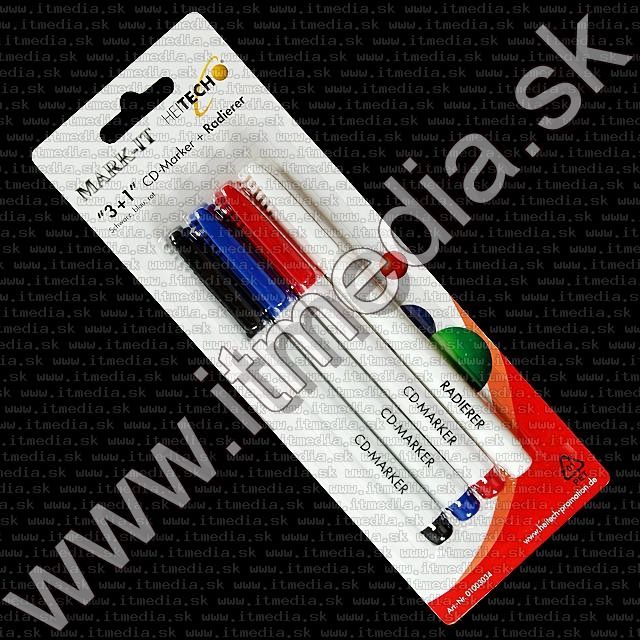 Image of Heitech Mark-It CD Marker Pen 4-set (IT2921)