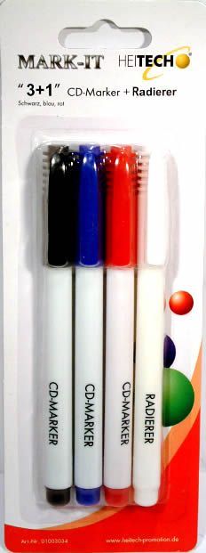 Image of Heitech Mark-It CD Marker Pen 4-set (IT2921)
