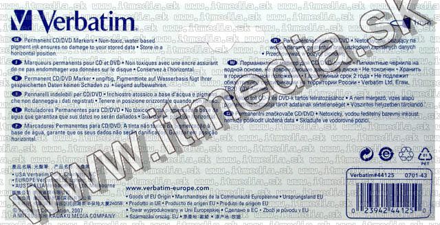 Image of Verbatim CD Marker Pen 2-set (44125) (IT5458)