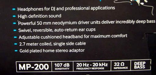 Image of TDK Hi-Fi Headphones MP200 (IT3740)