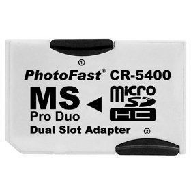 Image of PhotoFast CR-5400 Dual microSD to MS Pro Duo adapter *bulk* (IT4300)