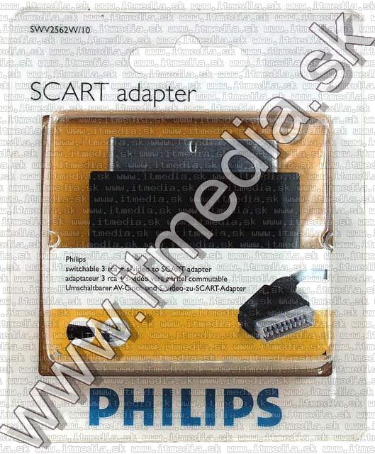 Image of Philips SCART adapter, S-video, 3xRCA *Plastic* (IT5237)