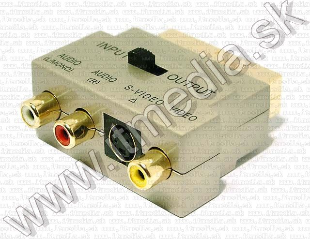 Image of Philips SCART adapter, S-video, 3xRCA *Metal* (IT5235)