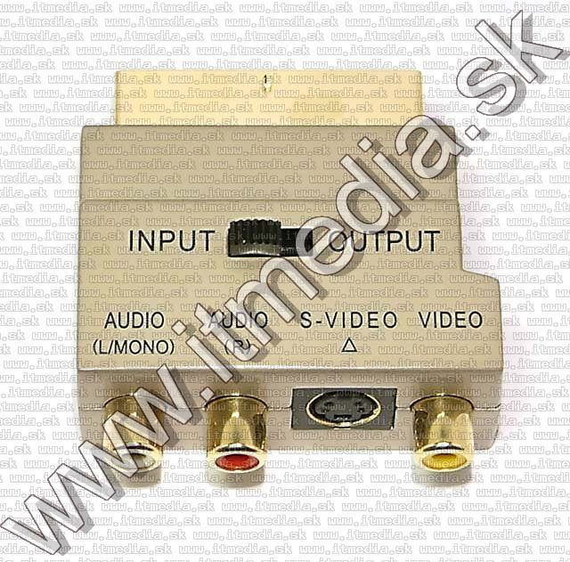 Image of Philips SCART adapter, S-video, 3xRCA *Metal* (IT5235)