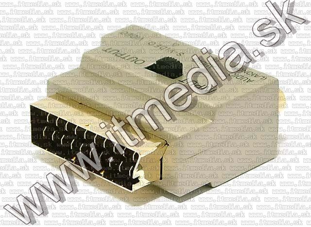 Image of Philips SCART adapter, S-video, 3xRCA *Metal* (IT5235)