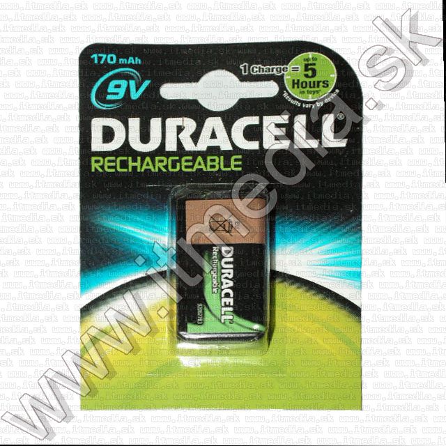 Image of Duracell akku 9v (8.4v) 170mAh NiMh (IT8417)