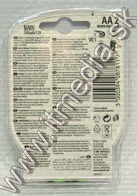 Image of Duracell *Active Charge* akku HR06 2x2000 mAh AA (IT4507)