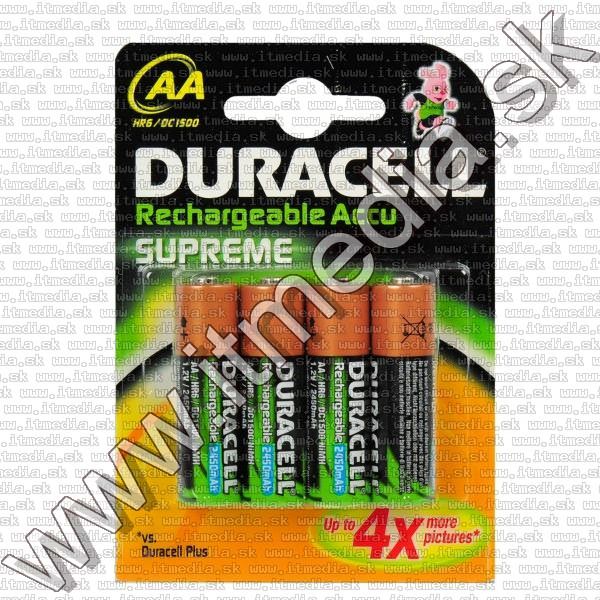 Image of Duracell Supreme akku R06 4x 2450 mAh AA (IT8051)