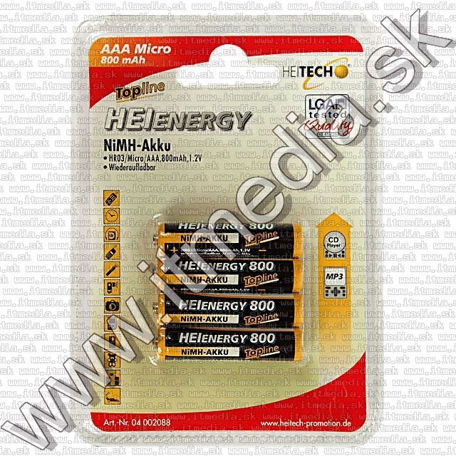 Image of HeiEnergy akku R03 **4x** 800 mAh AAA (IT8528)