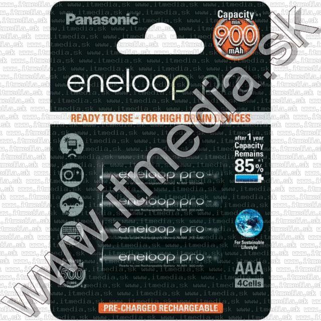 Image of Panasonic Eneloop PRO akku HR03 4x900 mAh AAA *BLISTER* *Ready2Use* (IT10719)