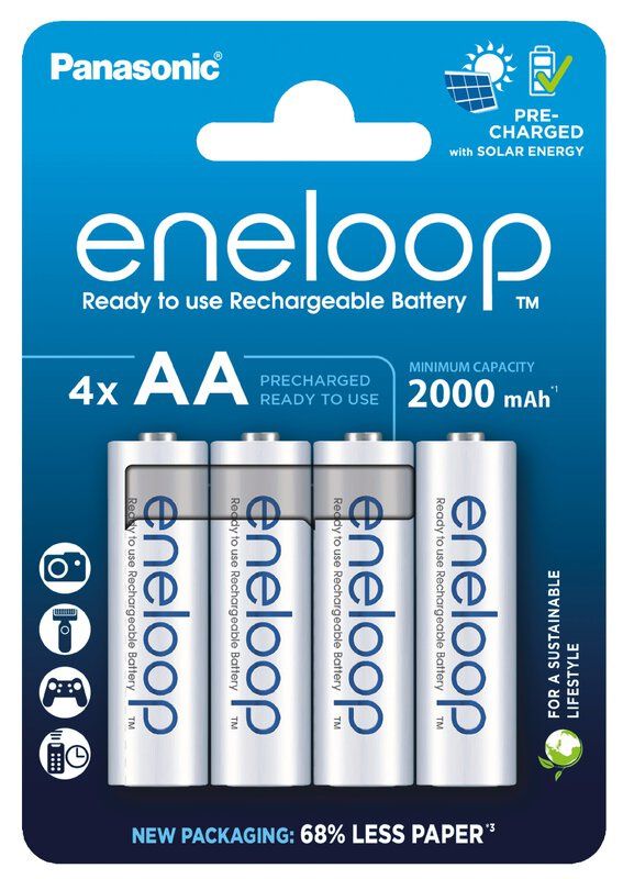 Image of Panasonic Eneloop akku HR06 4x2000 mAh AA *BLISTER* *Ready2Use* (IT14832)