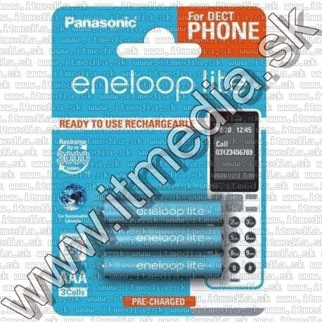 Image of Panasonic Eneloop Lite akku HR03 3x550 mAh AAA *BLISTER* *Ready2Use* DECT (IT13706)