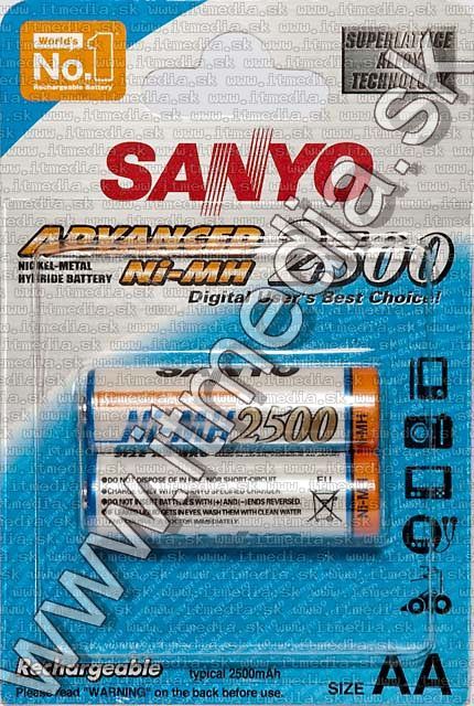 Image of SANYO Ni-Mh akku HR06 2x2500 mAh AA *standard* (IT5142)