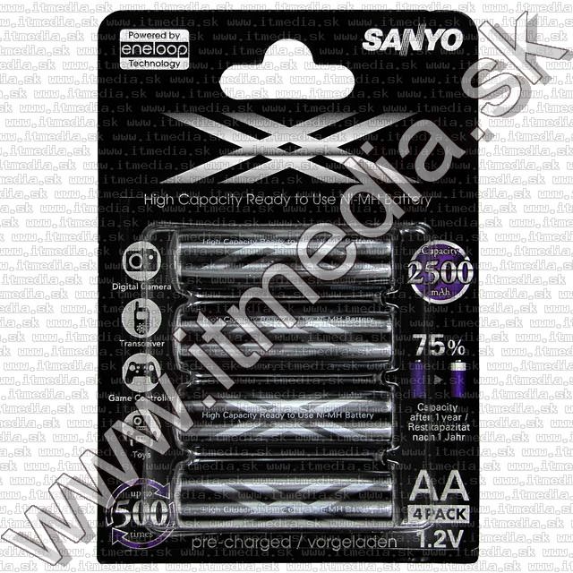 Image of SANYO Eneloop XX akku HR06 4x2450 mAh AA (IT7256)