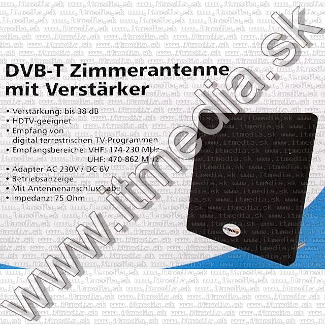 Image of Heitech Universal DVB-T Indoor Panel Antenna *ACTIVE* (IT8923)
