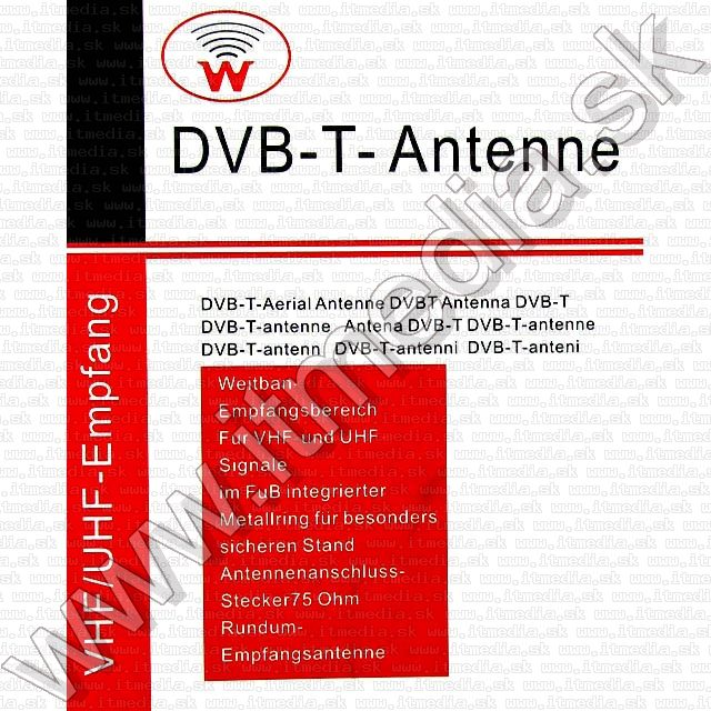 Image of W6 Universal DVB-T Antenna *Magnetic* (IT5789)