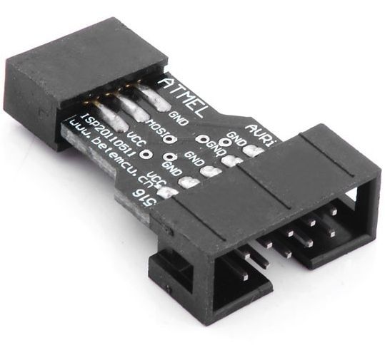 Image of Programmer cable adapter USBASP (AVRisp) to ATMEL STK500 10-6pin (IT12764)