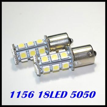 Image of LED autós izzó BA15S (1156) 18x5050 SMD (Hideg Fehér) (IT10518)