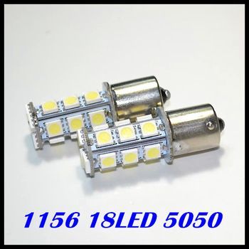 Image of LED autós izzó BA15S (1156) 18x5050 SMD (Meleg Fehér) (IT9801)