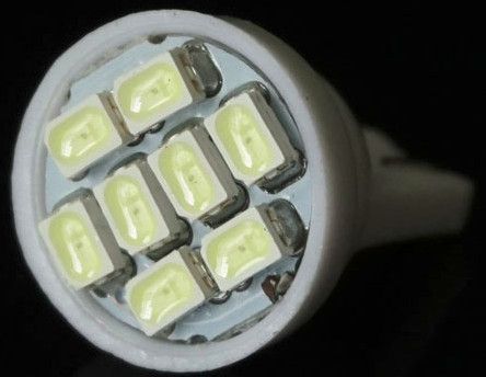Image of LED Car Dashboard Light T10 Cold White 12v 8x3020SMD (IT9935)