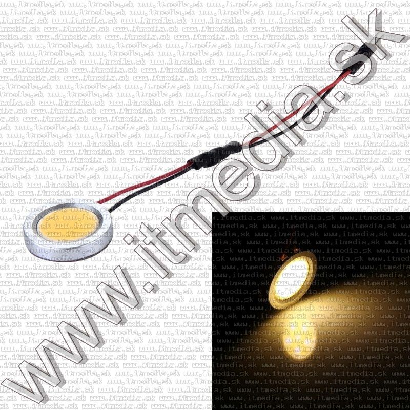 Image of COB LED panel izzó (kerek) 5w 15led 30mm (meleg fehér) (IT13219)