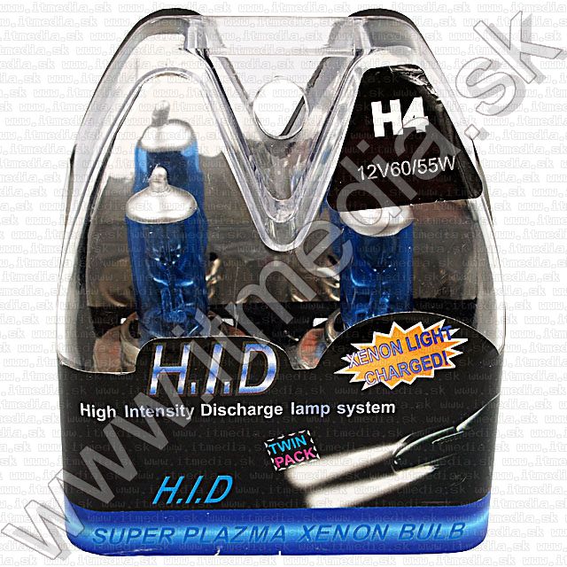 Image of Noname Car Lamp 2-set H4 (55/60) *BLUE* (IT7326)