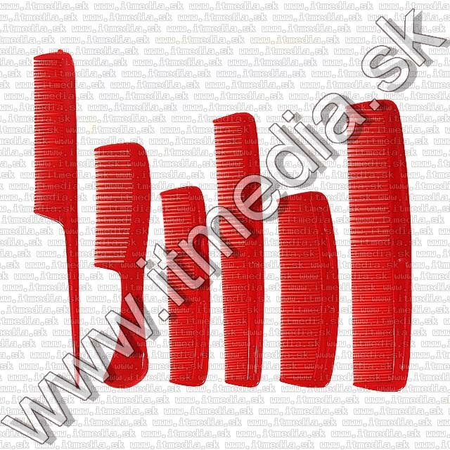 Image of Noname Comb Set, 6-part, Plastic (red) (IT8522)