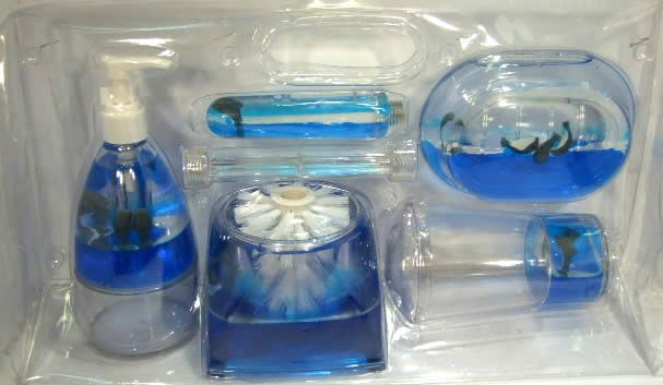 Image of Bathroom Set *blue* *dolphin* (IT4069)