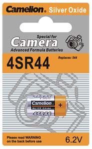 Image of Camelion Silver Oxide Battery 6.2V 4SR44 (4AG13) (IT5793)