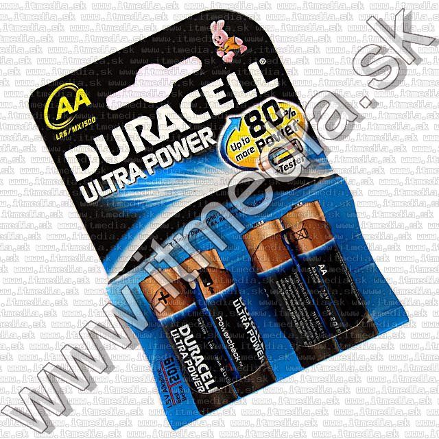 Image of Duracell Ultra Power Alkaline Battery 4xAA LR06 (IT9461)
