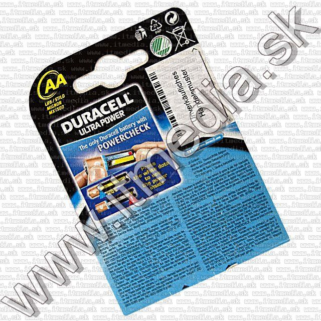 Image of Duracell Ultra Power Alkaline Battery 4xAA LR06 (IT9461)