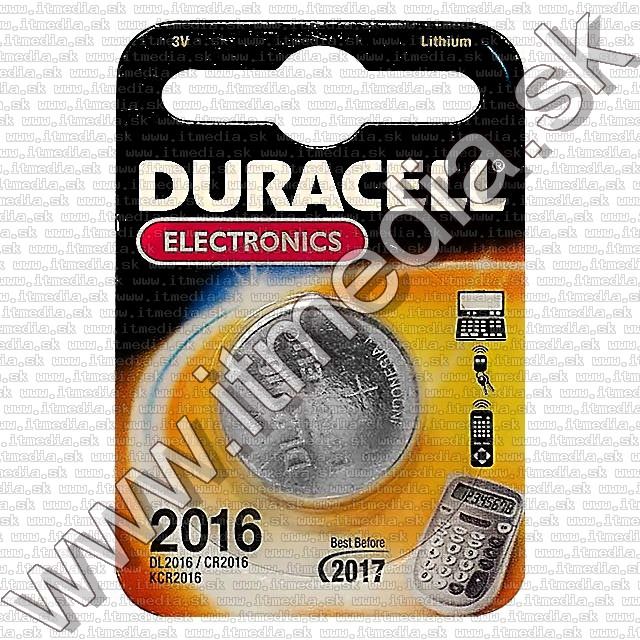 Image of Duracell Button Battery CR2016 *Lithium* (IT3497)