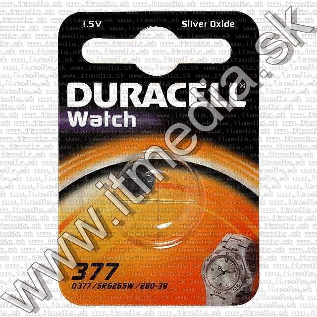 Image of Duracell Battery SR626SW no.377 1.5V Silver Oxide (IT7881)