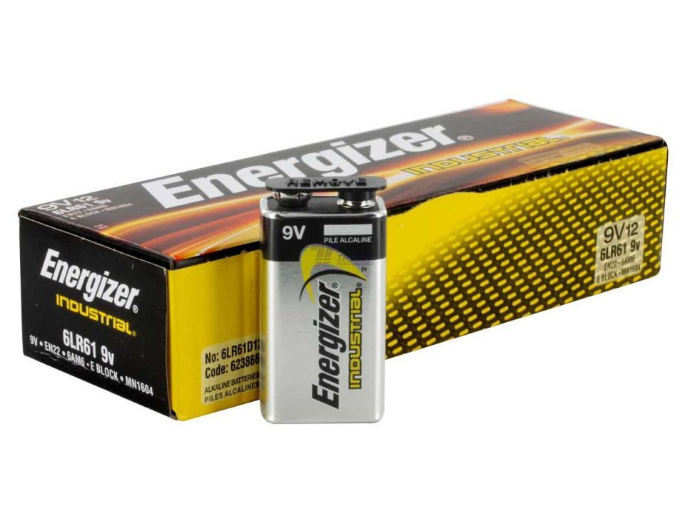 Image of Energizer INDUSTRIAL battery 6LR61 (bulk) 9V INFO! (IT13838)