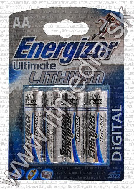 Image of Energizer Ultimate Lithium Battery 4xAA FR06 LR06 (IT5804)