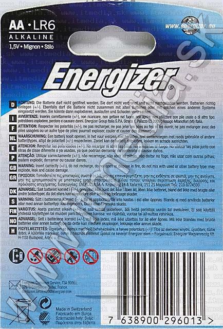 Image of Energizer battery *Ultimate Alkaline* 4xAA (LR06) (IT4891)