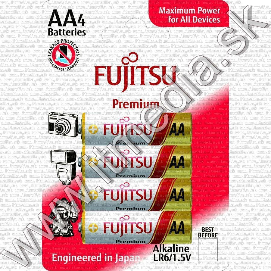 Image of Fujitsu battery ALKALINE 4xAA LR06 PREMIUM *Blister* (IT11850)