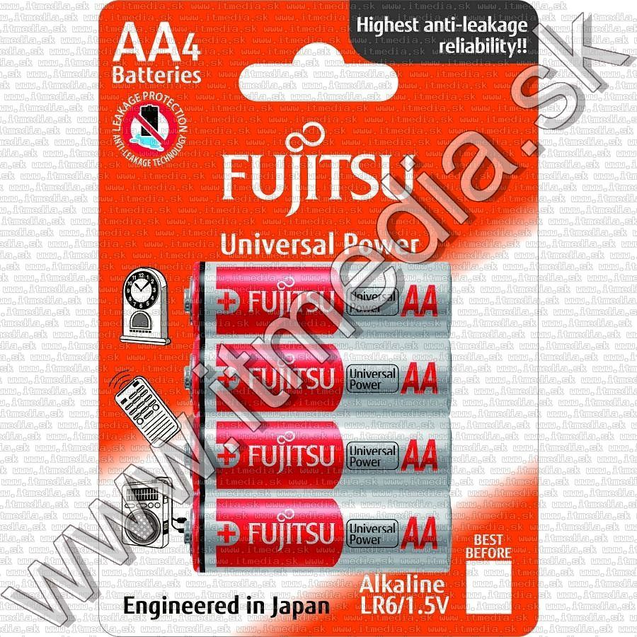Image of Fujitsu alkáli elem 4xAA LR06 Universal Power *Bliszter* (IT11842)
