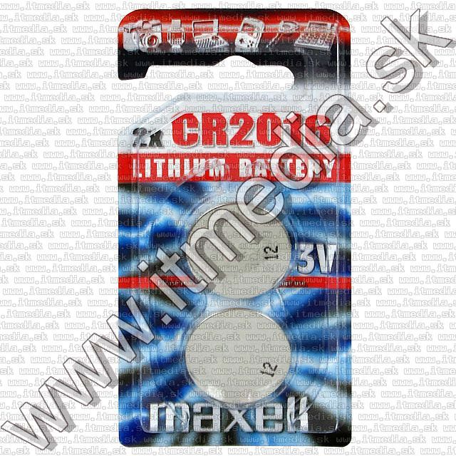 Image of Maxell CR2016 2db-os gombelem (IT7160)