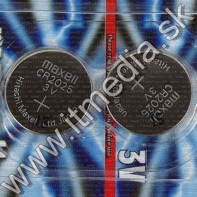 Image of Maxell CR2025 gombelem 2db/csomag (IT7269)