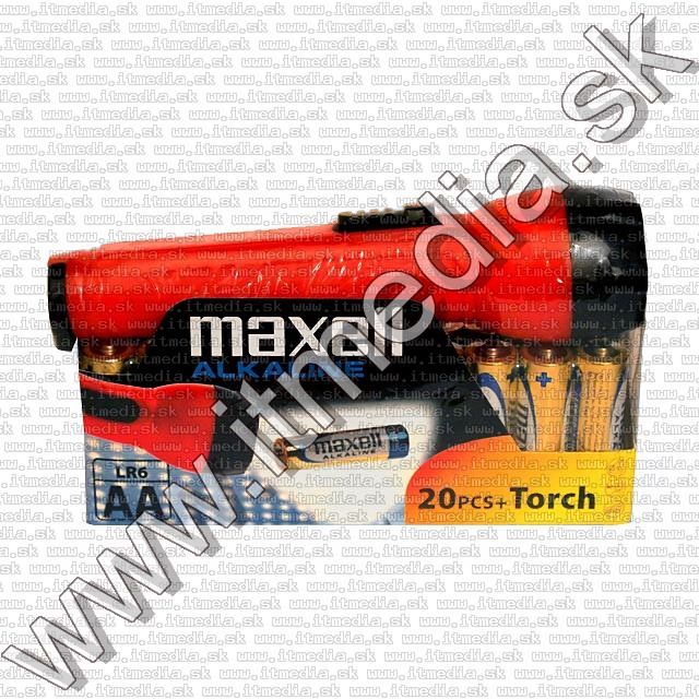 Image of Maxell LR06 20x*AA* alkáli elem + ajándék zseblámpa (IT9286)