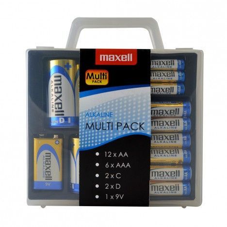 Image of Maxell battery PACK (23-set) LR6x12 LR3x6 LR14x2 LR20x2 9Vx1 INFO! (IT13785)