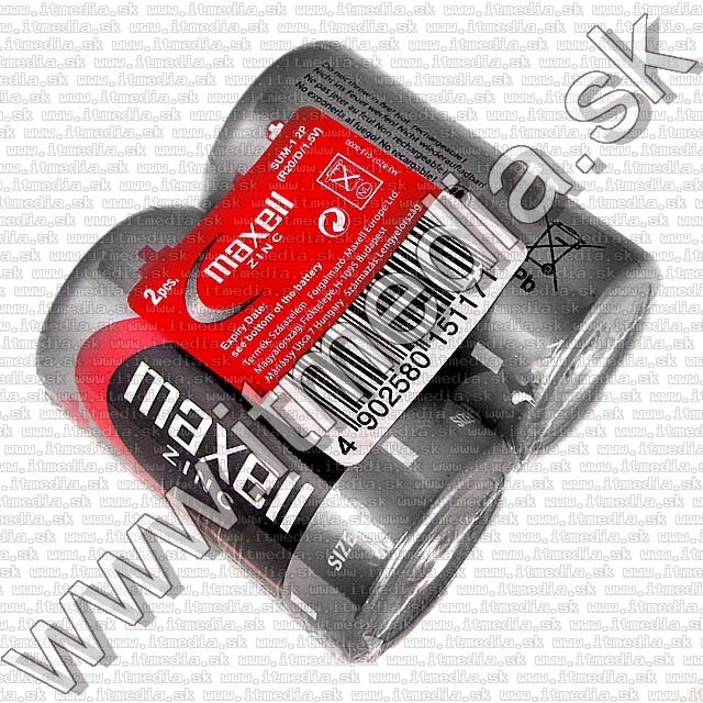 Image of Maxell D R20 cink-szén féltartós elem 2db (IT5473)