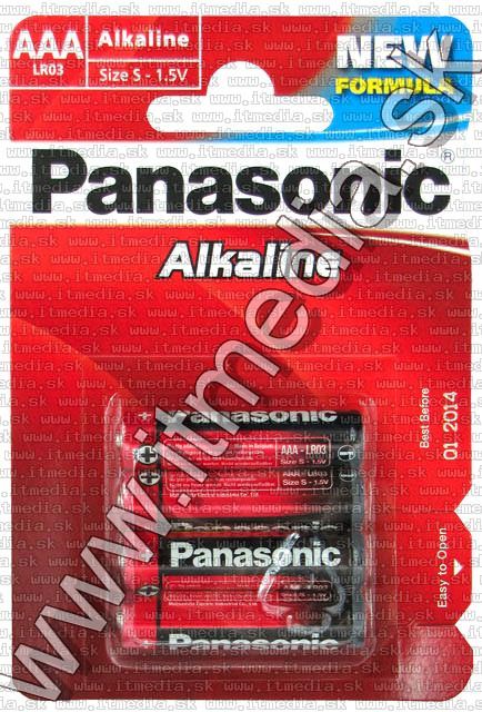 Image of Panasonic battery ALKALINE 4xAAA LR03 (IT5459)