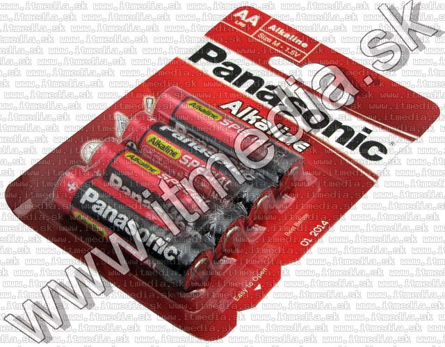 Image of Panasonic battery ALKALINE 4xAA LR06 (IT5460)