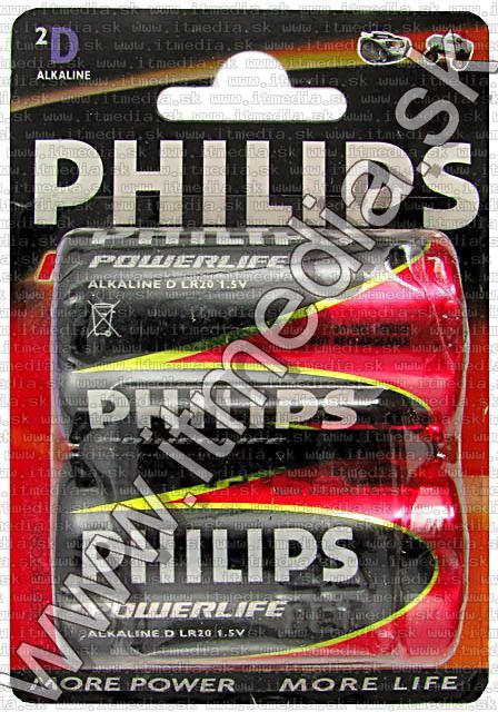 Image of PHILIPS battery alkaline 2xLR20 (IT5604)