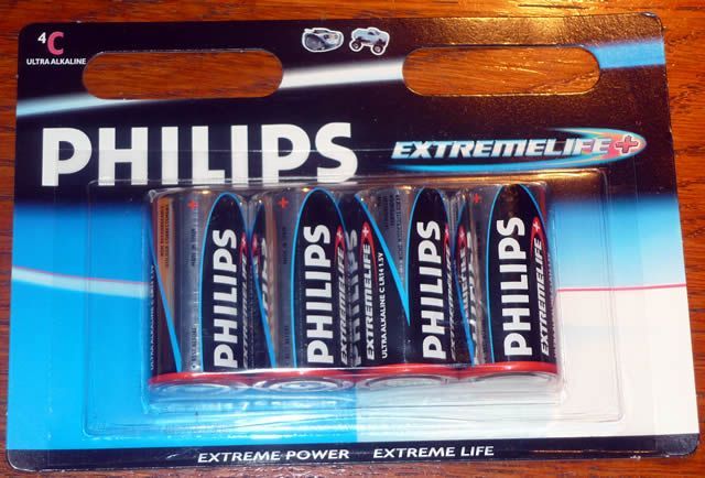 Image of PHILIPS *ExtremeLife* Alkaline Battery 4x LR14 (IT5790)