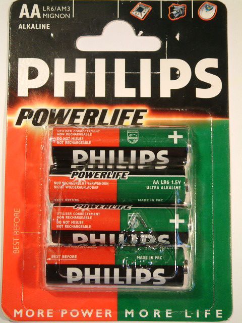 PHILIPS battery alkaline 4xAA (LR06) (IT1334) Image of PHILIPS battery alkaline 4xAA (LR06) (IT1334)