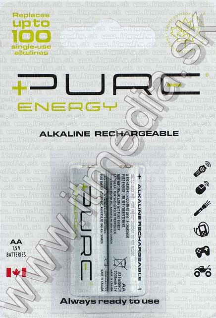Image of PureEnergy *rehargeable* Alkaline battery RX03 AAA 2-pack 1.5V (IT5153)